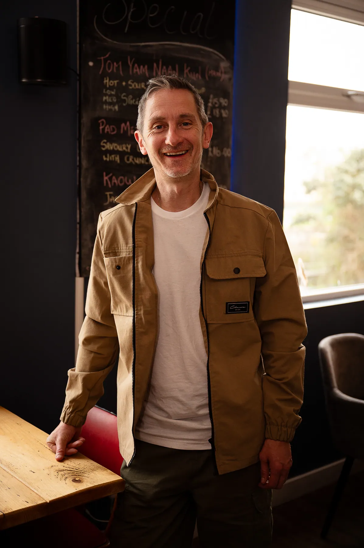 A member of the front of house team in the dining room